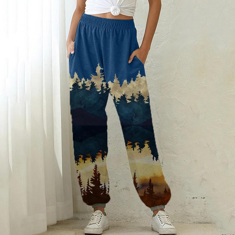 Fashion Sweatpants Women' Mountain Treetop Printed Loose Pocket Sports Jogging Running High Waist Athletic Pants Trousers#35 & Capris, Blue
Fashion Sweatpants Women' Mountain Treetop Printed Loose Pocket Sports Jogging Running High Waist Athletic Pants Trousers#35 & Capris, Blue