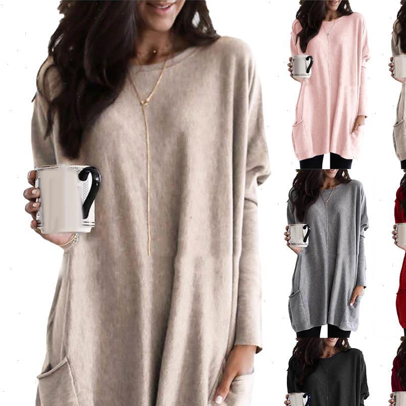 casual long sleeve womens shirt round neck pullover loose solid color pocketed for spring and autumn tunic top, White
casual long sleeve womens shirt round neck pullover loose solid color pocketed for spring and autumn tunic top, White