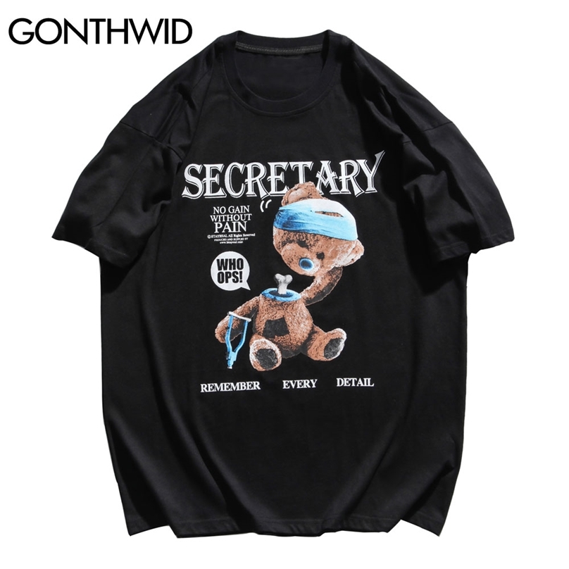 Tshirts Streetwear Funny Toy Bear Casual Cotton Tees Shirts Hip Hop Harajuku Fashion Short Sleeve T-Shirt Summer Tops 210602, Black
Tshirts Streetwear Funny Toy Bear Casual Cotton Tees Shirts Hip Hop Harajuku Fashion Short Sleeve T-Shirt Summer Tops 210602, Black