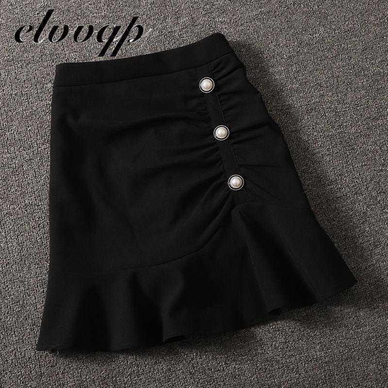 Harajuku Fashion Vintage Plaid Skirt Spring autumn Womens High Waist Mini Skirts Women Slim Button pleated Mermaid skirt 210619