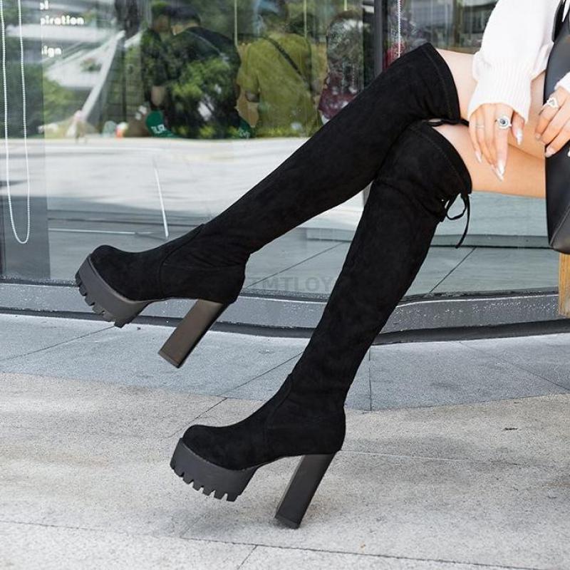 Boots 2021 Winter Sexy Tight Knight Suede Round Toe Combat For Women Warm Ytmtloy Slip On Over The Knee Botines De Mujer, Black
Boots 2021 Winter Sexy Tight Knight Suede Round Toe Combat For Women Warm Ytmtloy Slip On Over The Knee Botines De Mujer, Black