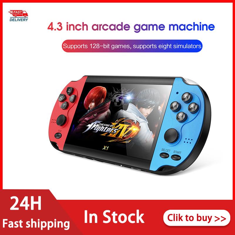 4.3-inch Nostalgic Classic Dual-shaking Game Console Handheld Built-in 8G Memory With 10,000 Games Multilingual Controllers & Joysticks
4.3-inch Nostalgic Classic Dual-shaking Game Console Handheld Built-in 8G Memory With 10,000 Games Multilingual Controllers & Joysticks