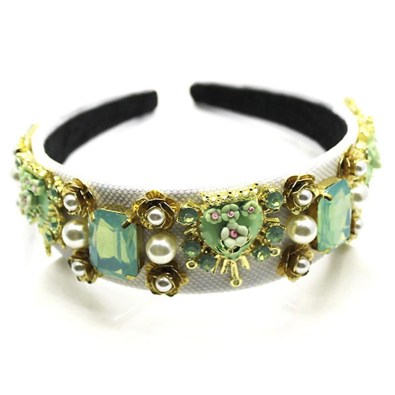 Hair Clips & Barrettes Vintage Baroque Crown Green Crystal Headband Gem Beads Heart Women Flower Hairband Bridal Jewelry Wedding Accessories, Golden;silver
Hair Clips & Barrettes Vintage Baroque Crown Green Crystal Headband Gem Beads Heart Women Flower Hairband Bridal Jewelry Wedding Accessories, Golden;silver