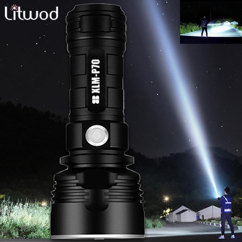 Litwod LED Powerful Xhp70 Tactical Torch USB Rechargeable 26650 Flash Light Outdoor Waterproof Camping Fixed Focus Flashlights Torches
Litwod LED Powerful Xhp70 Tactical Torch USB Rechargeable 26650 Flash Light Outdoor Waterproof Camping Fixed Focus Flashlights Torches