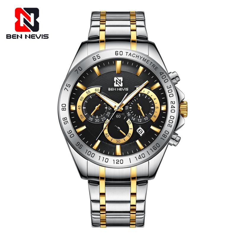 Wristwatches Mens Chronograph Watch Sport Business Waterproof Men Male Military Clock Relogio Masculino, Slivery;brown
Wristwatches Mens Chronograph Watch Sport Business Waterproof Men Male Military Clock Relogio Masculino, Slivery;brown