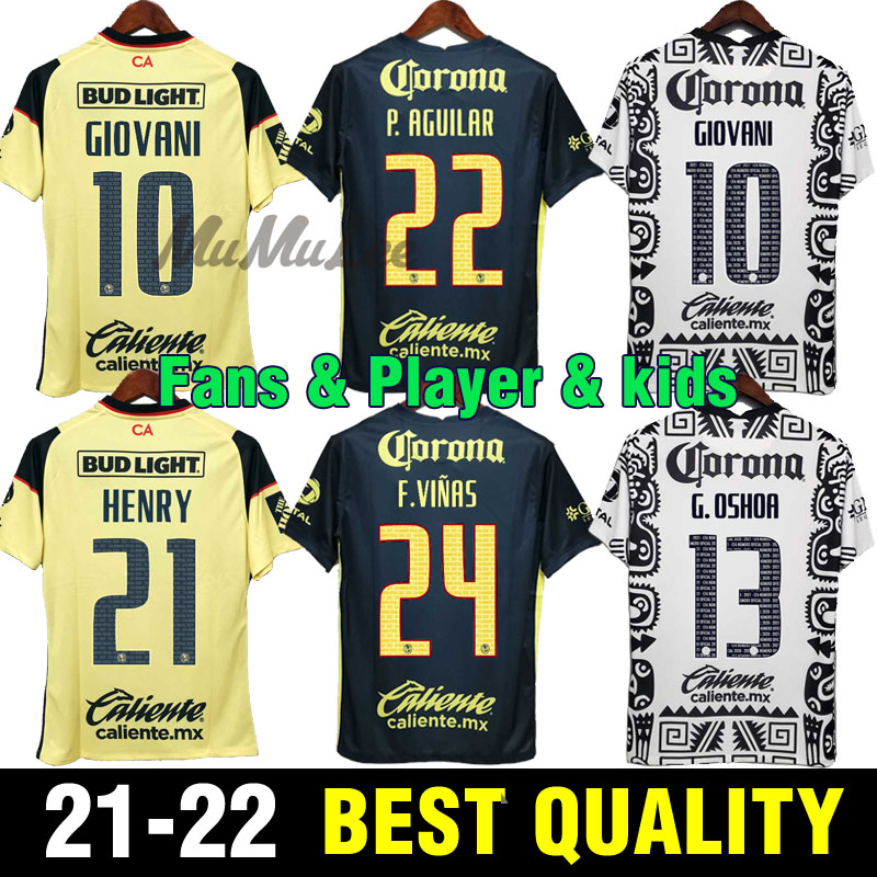 liga mx 21 22 Club America Soccer Jerseys GREEN third HENRY 3rd GIOVANI CACERES B.VALDEZ 2021 HOME AWAY maillot MEN KIDS KIT Football training Shirts, Black;yellow
liga mx 21 22 Club America Soccer Jerseys GREEN third HENRY 3rd GIOVANI CACERES B.VALDEZ 2021 HOME AWAY maillot MEN KIDS KIT Football training Shirts, Black;yellow