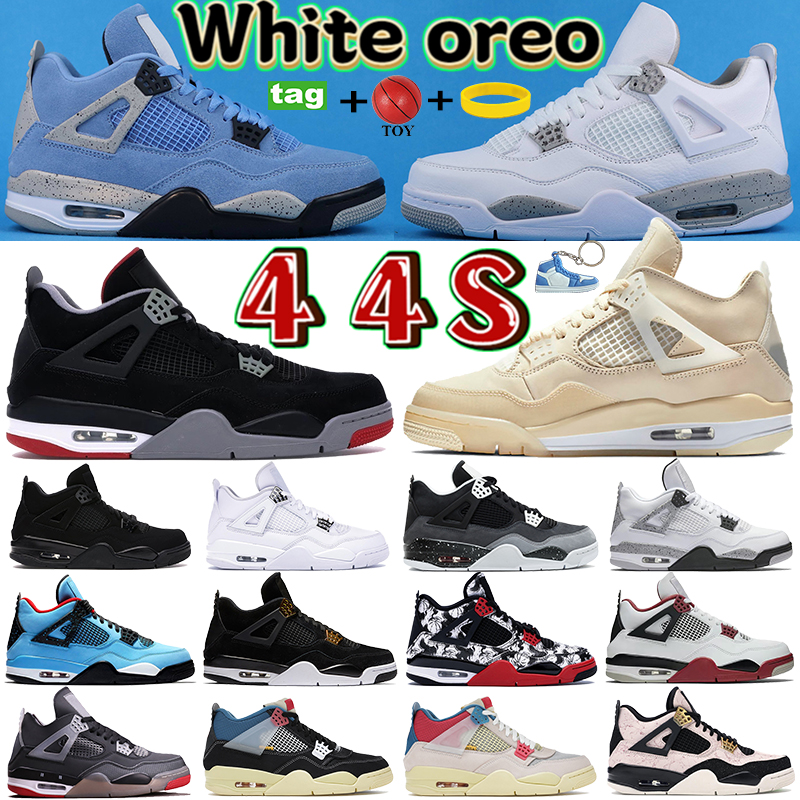 High white oreo 4 4s basketball shoes university blue bred pure money X Sail trainers black cat what the metallic purple orange men women sneakers, #47- bubble wrap packagin
High white oreo 4 4s basketball shoes university blue bred pure money X Sail trainers black cat what the metallic purple orange men women sneakers, #47- bubble wrap packagin