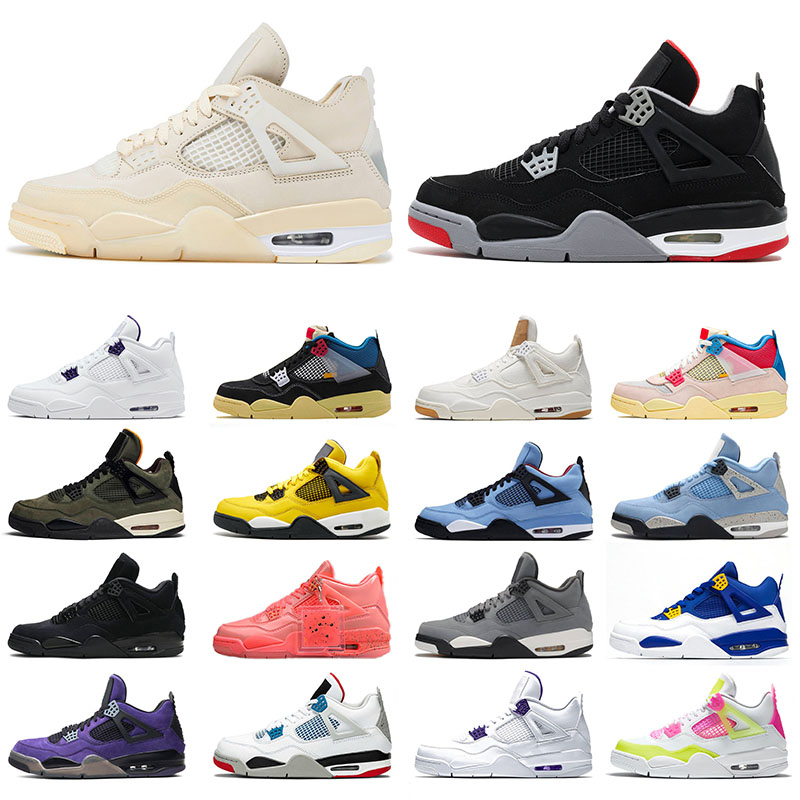 With Box Mens Jumpman 4 4s Basketball Shoes Sail IV University Blue Travis Cactus Jack Purple Black Cat What The Men Women Sports Sneakers Trainers
With Box Mens Jumpman 4 4s Basketball Shoes Sail IV University Blue Travis Cactus Jack Purple Black Cat What The Men Women Sports Sneakers Trainers