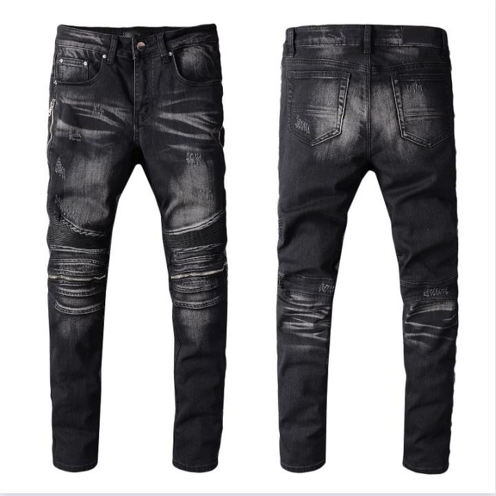 Fashion Men's Long Pants Desiger High Quality Patchworl Ripped Hole Back Demin Trousers Streetwear Jeans for Men, Black
Fashion Men's Long Pants Desiger High Quality Patchworl Ripped Hole Back Demin Trousers Streetwear Jeans for Men, Black