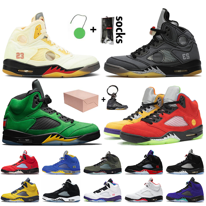 Top Quality Jumpman 5 5s With Box Mens Womens Basketball Shoes Sail Fire Red Black Muslin Oregon Ducks Oreo What the Trainers Sneakers
Top Quality Jumpman 5 5s With Box Mens Womens Basketball Shoes Sail Fire Red Black Muslin Oregon Ducks Oreo What the Trainers Sneakers