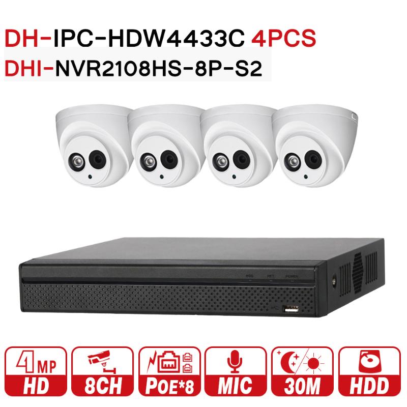Security Camera System 4MP IP IPC-HDW4433C-A & 8POE NVR2108HS-8P-S2 Surveillance P2P Remote Viewing CCTV Systems
Security Camera System 4MP IP IPC-HDW4433C-A & 8POE NVR2108HS-8P-S2 Surveillance P2P Remote Viewing CCTV Systems