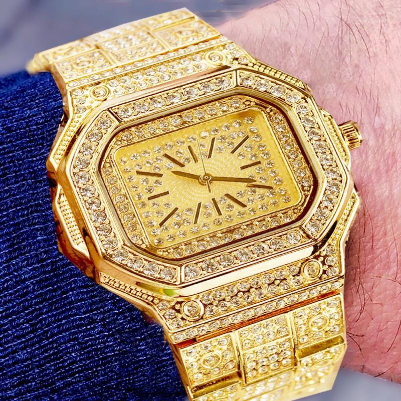 Diamond Watch Square Dial Men Waterproof Large Steel Gold Luxury Cool Hip Hop Iced Out Wristwatches
Diamond Watch Square Dial Men Waterproof Large Steel Gold Luxury Cool Hip Hop Iced Out Wristwatches