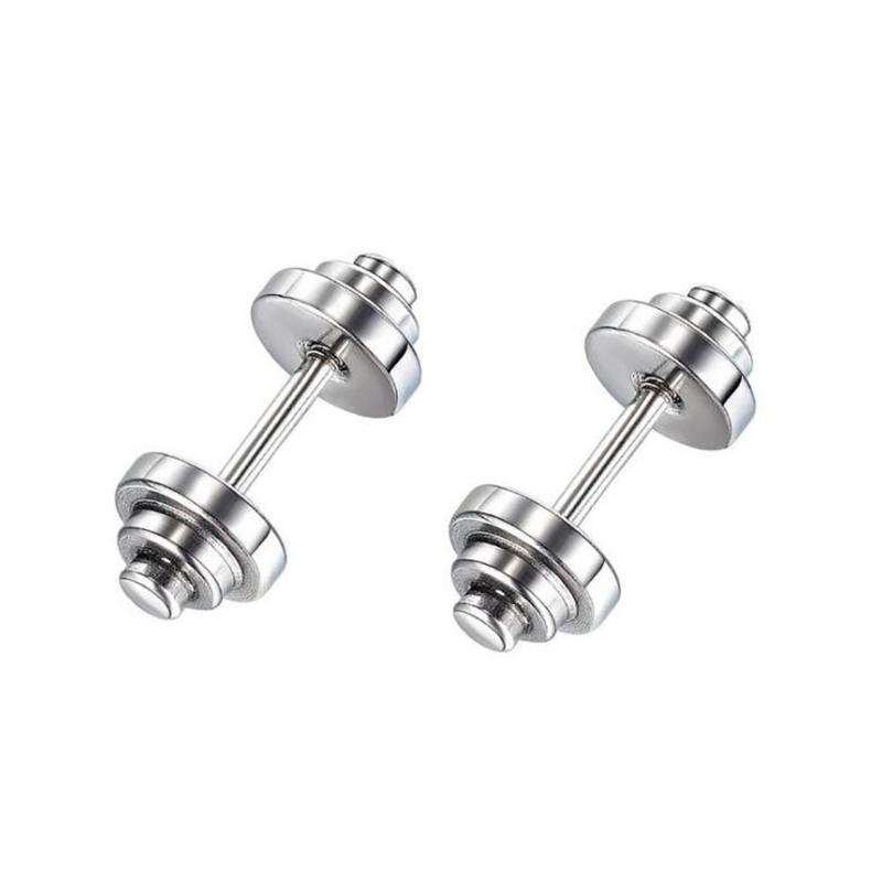 Stainless Steel Black Dumbbells Stud Earrings Jewelry Barbell Sport Men Gift For Him
Stainless Steel Black Dumbbells Stud Earrings Jewelry Barbell Sport Men Gift For Him