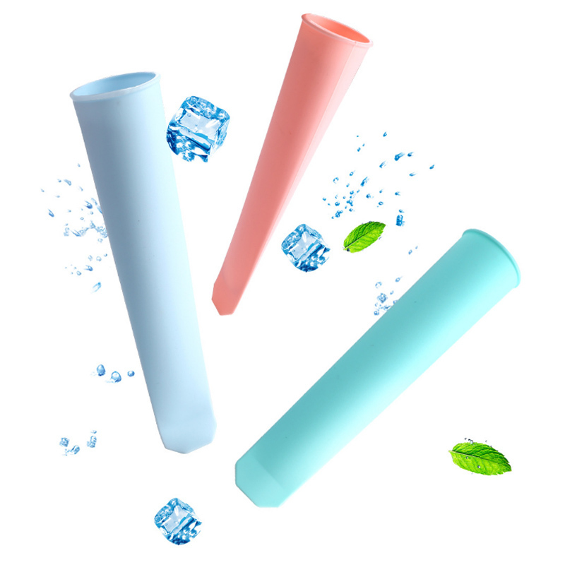 Food Grade Ice Stick Molds Kitchen Tools Popsicle Mould With Lid 1Pcs Silicone Ice Cream Maker DIY Summer Supplies