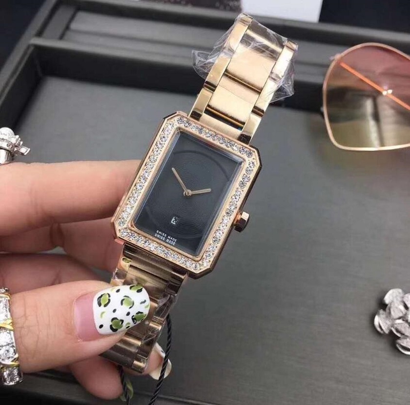 High quality Fashion lady women Diamonds watches dress Suqare Dial Solid Stainless Steel band casual quartz watch for laides girl female gift, Slivery;brown
High quality Fashion lady women Diamonds watches dress Suqare Dial Solid Stainless Steel band casual quartz watch for laides girl female gift, Slivery;brown