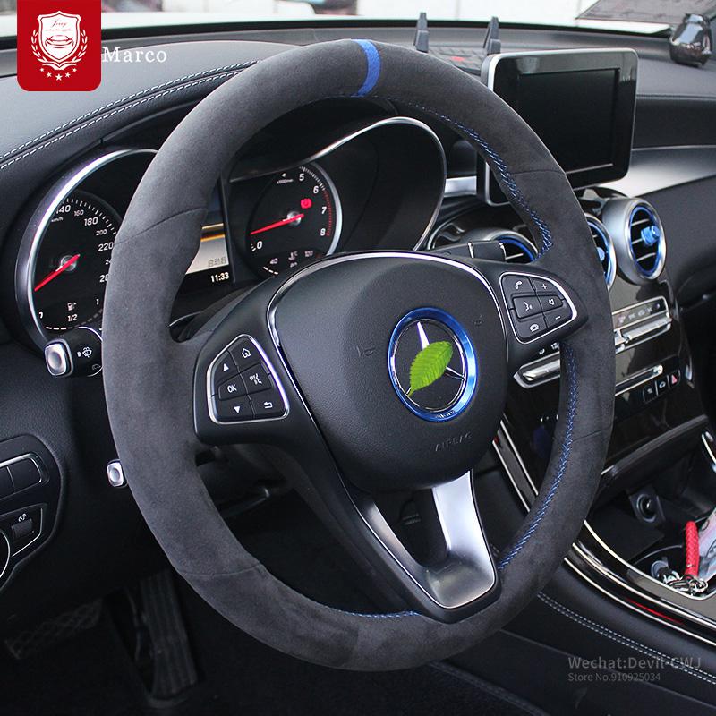 Car Pi Steering Wheel Cover For Mercedes-Benz C200L C180 E260 GLK 300 GLE Alcantara Suede Hand Grip Auto Parts Car Interior
Car Pi Steering Wheel Cover For Mercedes-Benz C200L C180 E260 GLK 300 GLE Alcantara Suede Hand Grip Auto Parts Car Interior