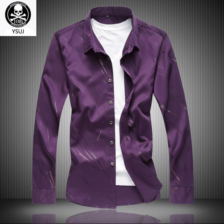 Fashion Men Long Sleeve Shirts Striped Streetwear Classic Oversize Soft Business Button-Down Casual Male Shirt Tops 7XL Men's