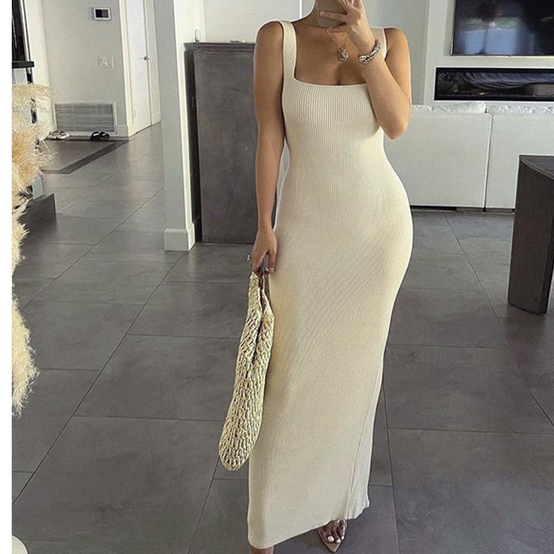 Casual Dresses Fashion Sleeveless Tank Sundress Female Solid Summer Strappy Backless Ribbed Slim Bodycon Dress Women Club Party Clothes, Black;gray
Casual Dresses Fashion Sleeveless Tank Sundress Female Solid Summer Strappy Backless Ribbed Slim Bodycon Dress Women Club Party Clothes, Black;gray