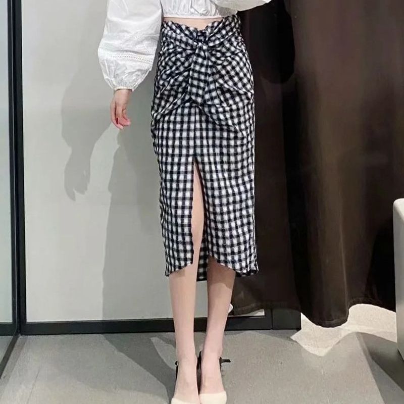 Women Cute Bow Drawstring Plaid Skirt Za High Wasit Bodycon Jupe Split Skirts Summer Female Outwear 210521, Black
Women Cute Bow Drawstring Plaid Skirt Za High Wasit Bodycon Jupe Split Skirts Summer Female Outwear 210521, Black