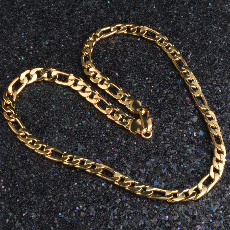 New Design Mens 18K Gold Necklace and Bracelets Cool Stainles Steel Jewelry Set for sale 87 Q2
New Design Mens 18K Gold Necklace and Bracelets Cool Stainles Steel Jewelry Set for sale 87 Q2