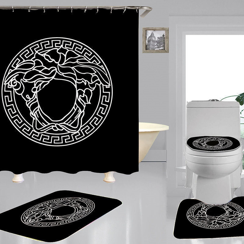 Simple Print Shower Curtains Sets Hipster High-grade Four-piece Suit Bathroom Anti-peeping Non-slip Deodorant Must Bath toilet Mats free shi
Simple Print Shower Curtains Sets Hipster High-grade Four-piece Suit Bathroom Anti-peeping Non-slip Deodorant Must Bath toilet Mats free shi