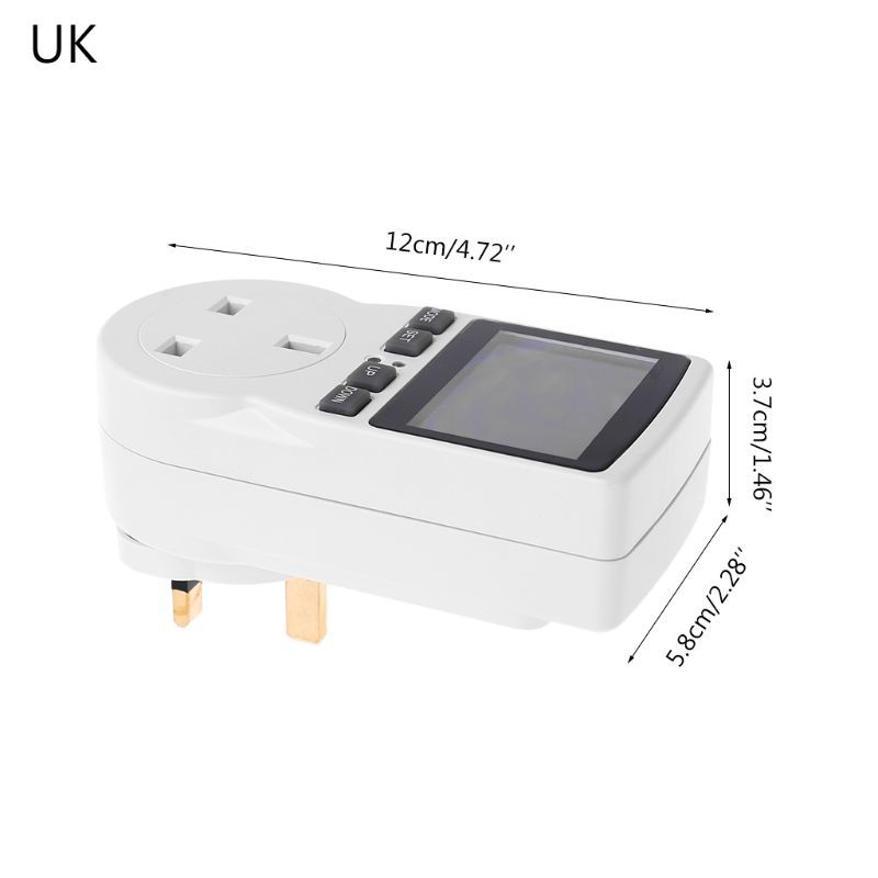 Digital Power Meter Socket Eu/Us/Uk Plug Energy Meter Current Voltage Watt Electricity Cost Meter Monitor Power Analyser