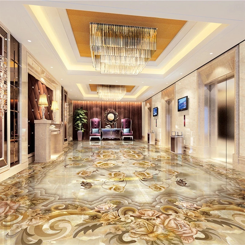 Custom Mural Living Room 3D Floor Tiles European Style Flower Retro Sticker Luxury Home Decor Self Adhesive Wallpaper Waterproof, Gold
Custom Mural Living Room 3D Floor Tiles European Style Flower Retro Sticker Luxury Home Decor Self Adhesive Wallpaper Waterproof, Gold