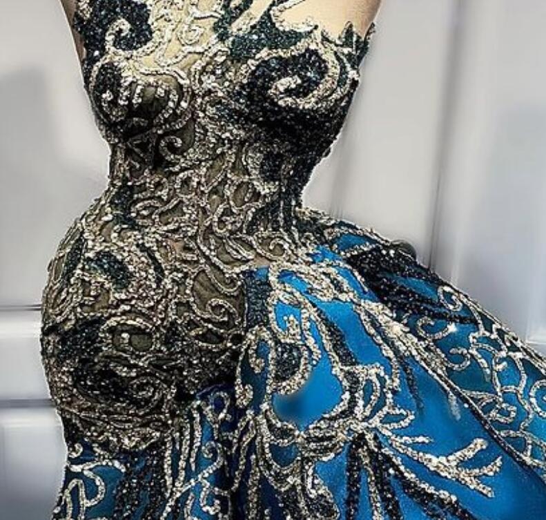 Plus Size Arabic Aso Ebi Luxurious Stylish Sexy Prom Dresses Lace Beaded Mermaid Evening Formal Party Second Reception Gowns ZJ966