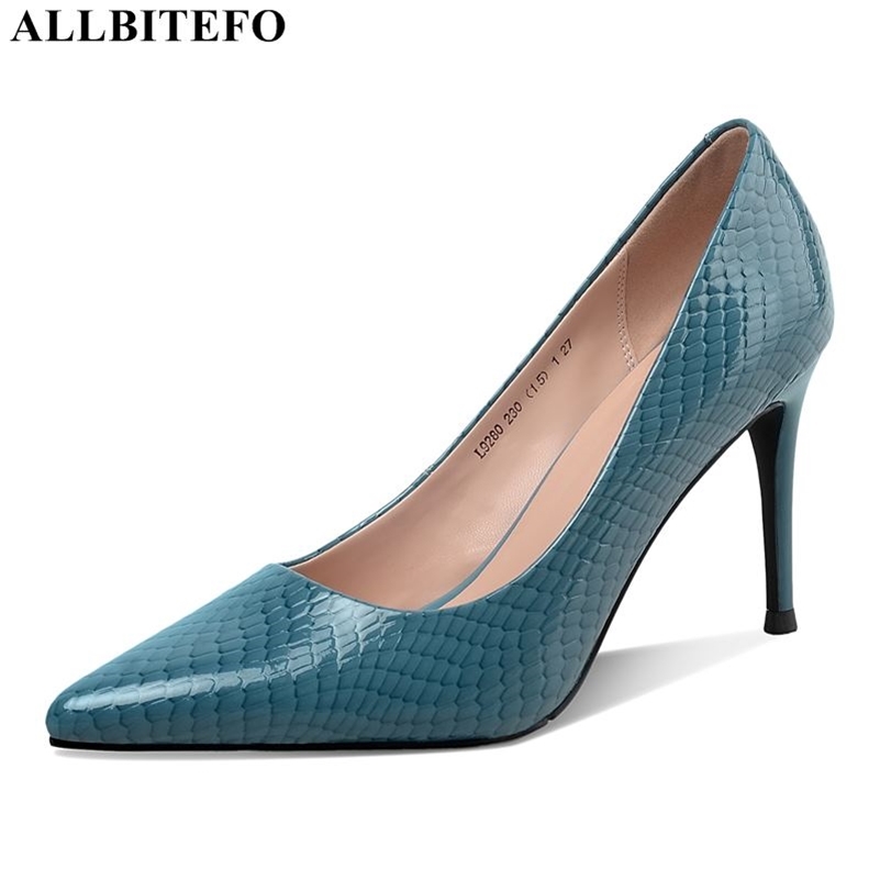 ALLBITEFO genuine leather snake skin sexy high heels office ladies women high heel shoes office ladies shoes women heels 210611, As picture
ALLBITEFO genuine leather snake skin sexy high heels office ladies women high heel shoes office ladies shoes women heels 210611, As picture
