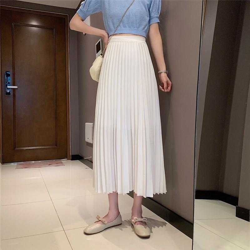 Skirts Spring 2021 A-line Skirt Korean Version Of The High Waist And Thin Pleated Drape All-match Mid-length, Photo color
Skirts Spring 2021 A-line Skirt Korean Version Of The High Waist And Thin Pleated Drape All-match Mid-length, Photo color