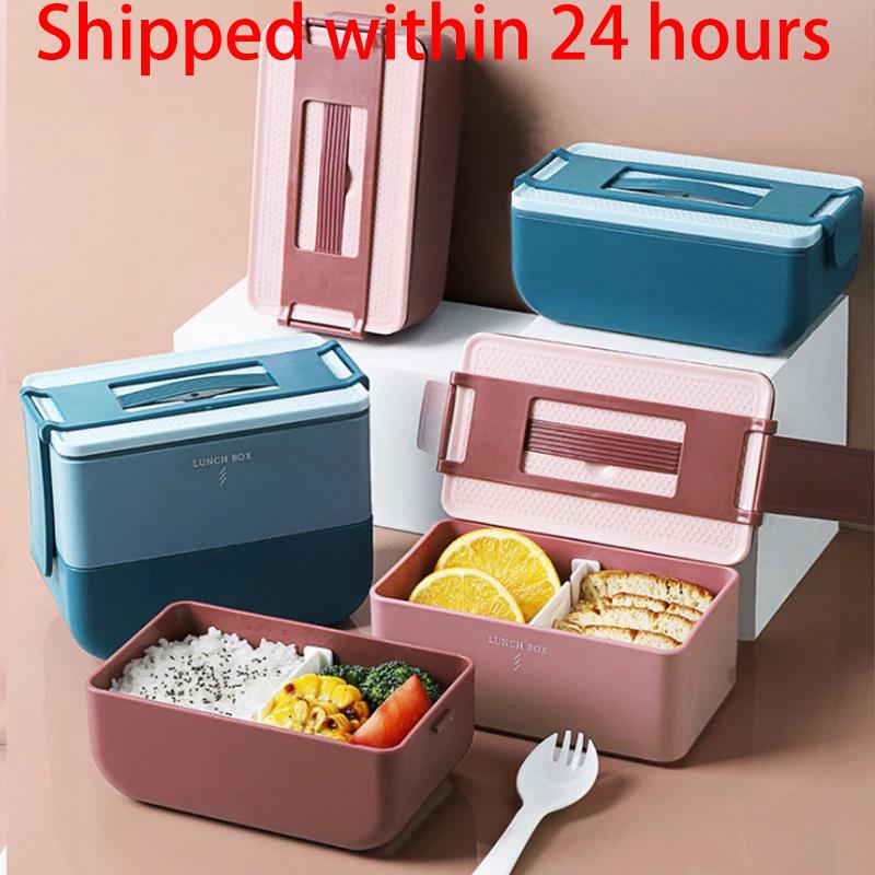 Dinnerware Sets Microwave Warmer Double-layer Lunch Box For Kids Japanese Style Bento Portable Storage Containers Students Boxes
Dinnerware Sets Microwave Warmer Double-layer Lunch Box For Kids Japanese Style Bento Portable Storage Containers Students Boxes