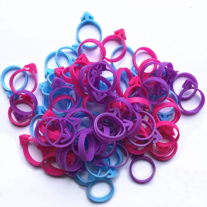 10Pcs Silicone Sealing Circle Clip Icing Zak Gesp Belt Cream Spuitzak Ties Tas Cake Baking Decor Assistance Tool Fixed Clip