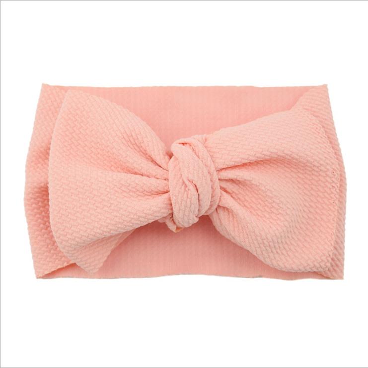 Baby Girl Headband Big Bow Hairbands DIY Bowknot Newborn Turban Solid Wide Head Wrap Infant Headwear Hair Accessories 34 Colors BT6666