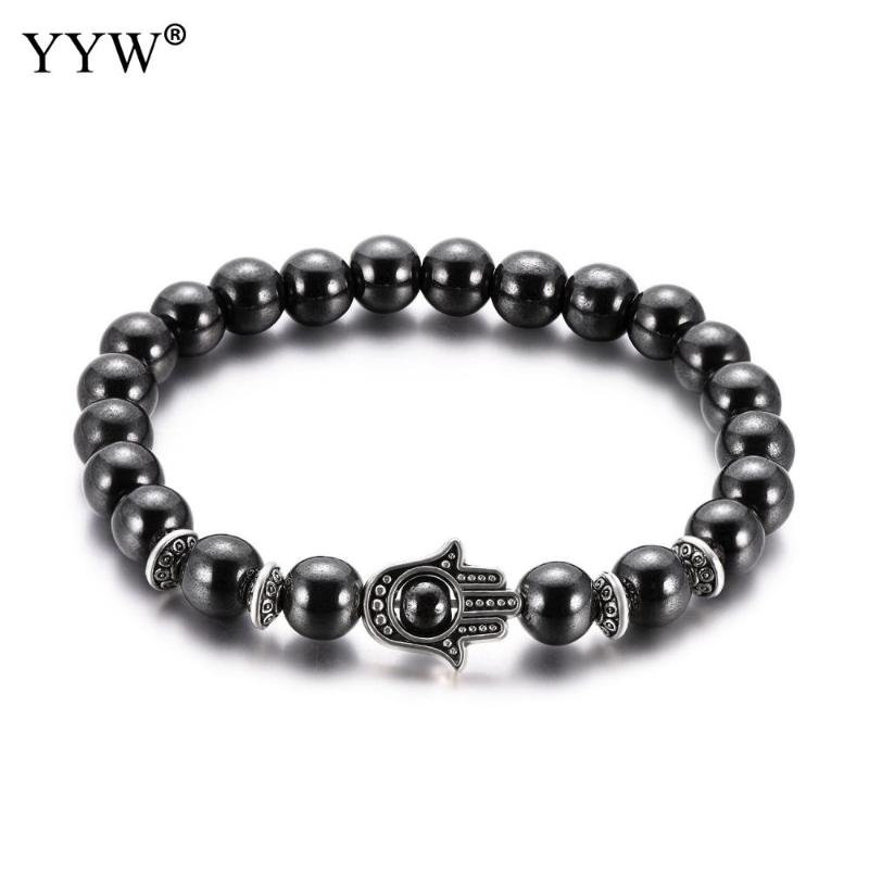 Hamsa Hand Bracelet Bangle Men Women Pulseira Masculina Mens Jewelry Bileklik 4mm Non Magnetic Hematite Beads Bracelets Beaded, Strands, Black
Hamsa Hand Bracelet Bangle Men Women Pulseira Masculina Mens Jewelry Bileklik 4mm Non Magnetic Hematite Beads Bracelets Beaded, Strands, Black