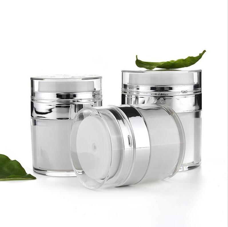 Acrylic Airless Jar Vacuum Cream Bottle 15g 30g 50g Refillable Jars Pump Bottles Sample Container
Acrylic Airless Jar Vacuum Cream Bottle 15g 30g 50g Refillable Jars Pump Bottles Sample Container