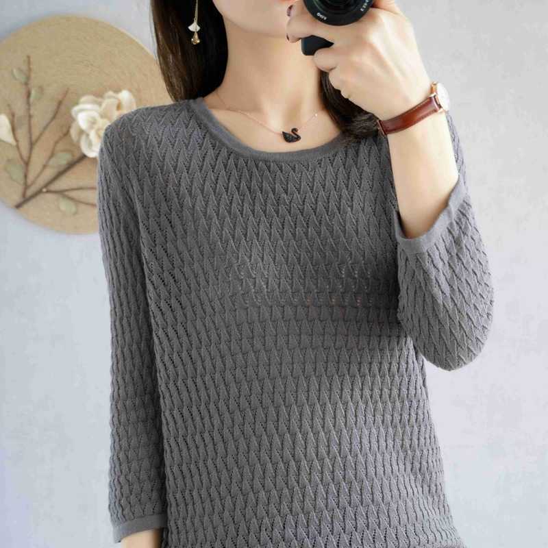 Women's O-neck cashmere sweater pullovers Autumn and winter women's sweaters Sweaters 211011Z