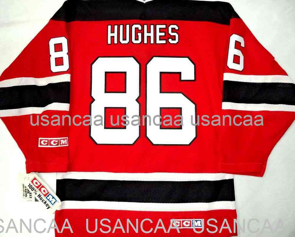 Embroidery VINTAGEJACK HUGHES NJ DEVILS RED CCM HOCKEY JERSEY Custom any number name, Black
Embroidery VINTAGEJACK HUGHES NJ DEVILS RED CCM HOCKEY JERSEY Custom any number name, Black