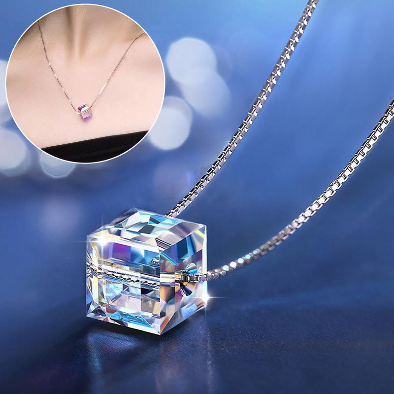 Pendant Necklaces Zircon Sugar Crystals From Square Beads Pendants For Women Fashion Chain Wedding Party Jewelry Necklace #W3, Silver
Pendant Necklaces Zircon Sugar Crystals From Square Beads Pendants For Women Fashion Chain Wedding Party Jewelry Necklace #W3, Silver