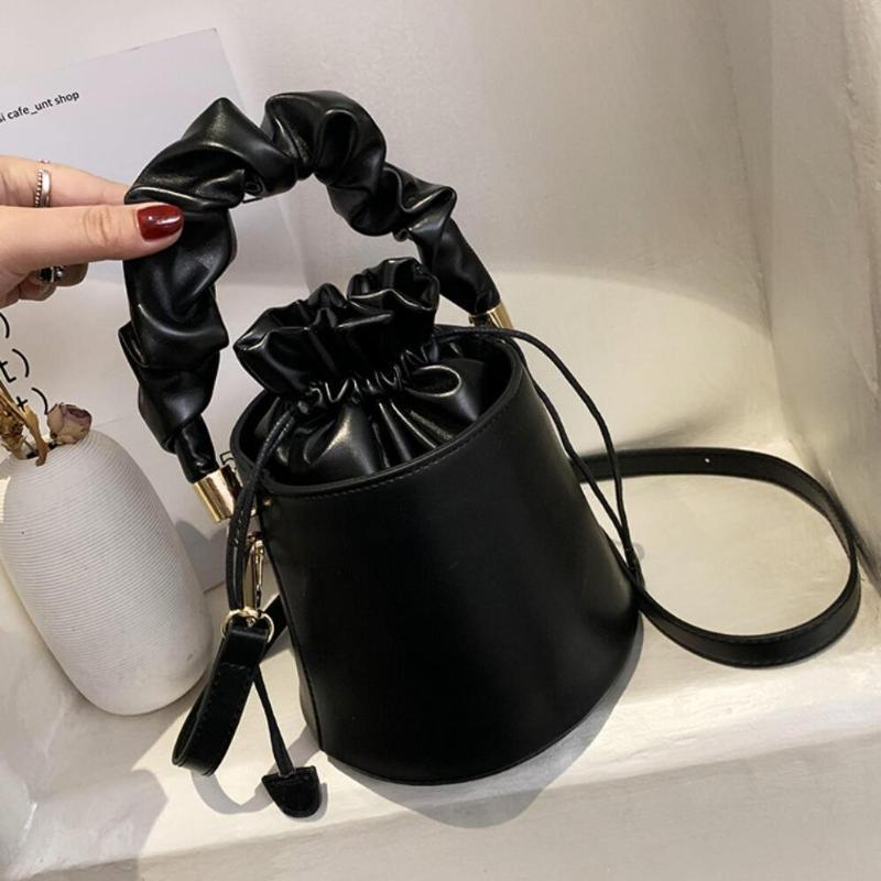 Pleated Tote Bucket Bag 2021 Fashion High-quality PU Leather Women's Designer Handbag Drawstring Shoulder Messenger Bags, Beige
Pleated Tote Bucket Bag 2021 Fashion High-quality PU Leather Women's Designer Handbag Drawstring Shoulder Messenger Bags, Beige