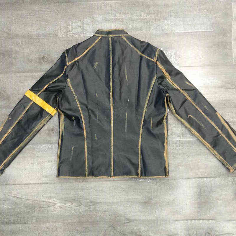 5XL Men PU Jackets Vintage Faux Leather Coat biker Male Outwears Outdoor Sport Men Clothing Zipper Cool Jacket Windbreaker LA419 211111