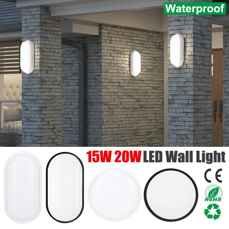 Outdoor Wall Lamps 15W 20W Waterproof LED Light Round/Oval Moisture Proof Ceiling Lamp Bathroom Garden Yard Sconce
Outdoor Wall Lamps 15W 20W Waterproof LED Light Round/Oval Moisture Proof Ceiling Lamp Bathroom Garden Yard Sconce
