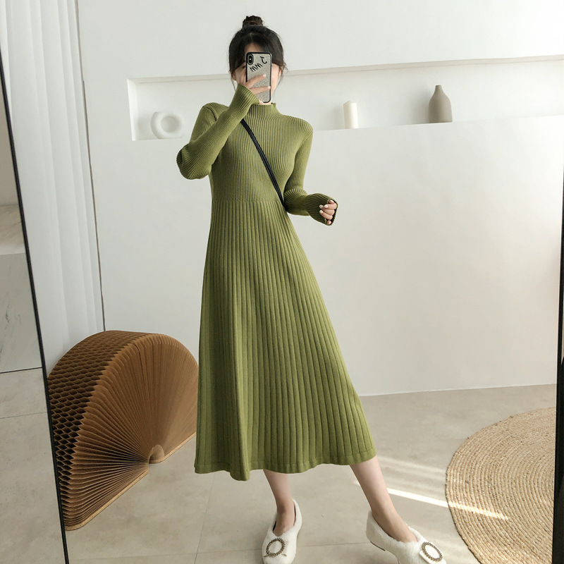 Women's A Line Dress Midi Dress Green Black Long Sleeve Solid Color Ruched Fall Winter Turtleneck Elegant Casual 2021, Black;gray
Women's A Line Dress Midi Dress Green Black Long Sleeve Solid Color Ruched Fall Winter Turtleneck Elegant Casual 2021, Black;gray