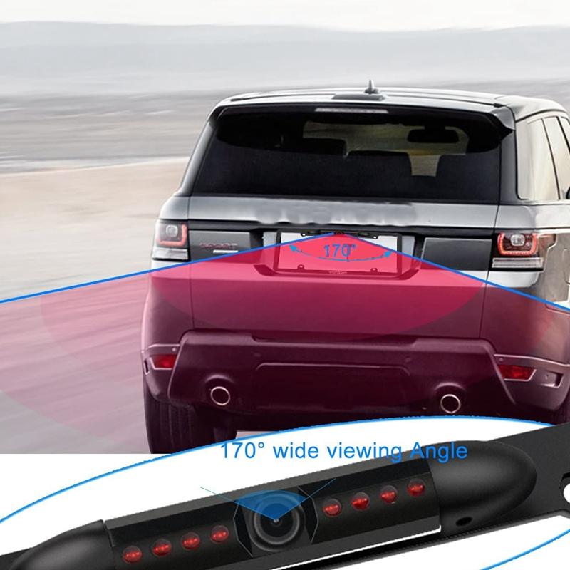 Car Waterproof Universal 170 Wide-Angle American License Plate Frame Camera 8LED Infrared Night Vision Reversing Rear View Cameras& Parking 
Car Waterproof Universal 170 Wide-Angle American License Plate Frame Camera 8LED Infrared Night Vision Reversing Rear View Cameras& Parking
