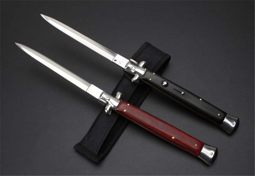 Classical Tactical Folding Knife 13 Inch Italian AB Mafia Stiletto Horizontal 440C Blade Outdoor Camping Hunting Survival auto Knives C81 EDC Tools
Classical Tactical Folding Knife 13 Inch Italian AB Mafia Stiletto Horizontal 440C Blade Outdoor Camping Hunting Survival auto Knives C81 EDC Tools