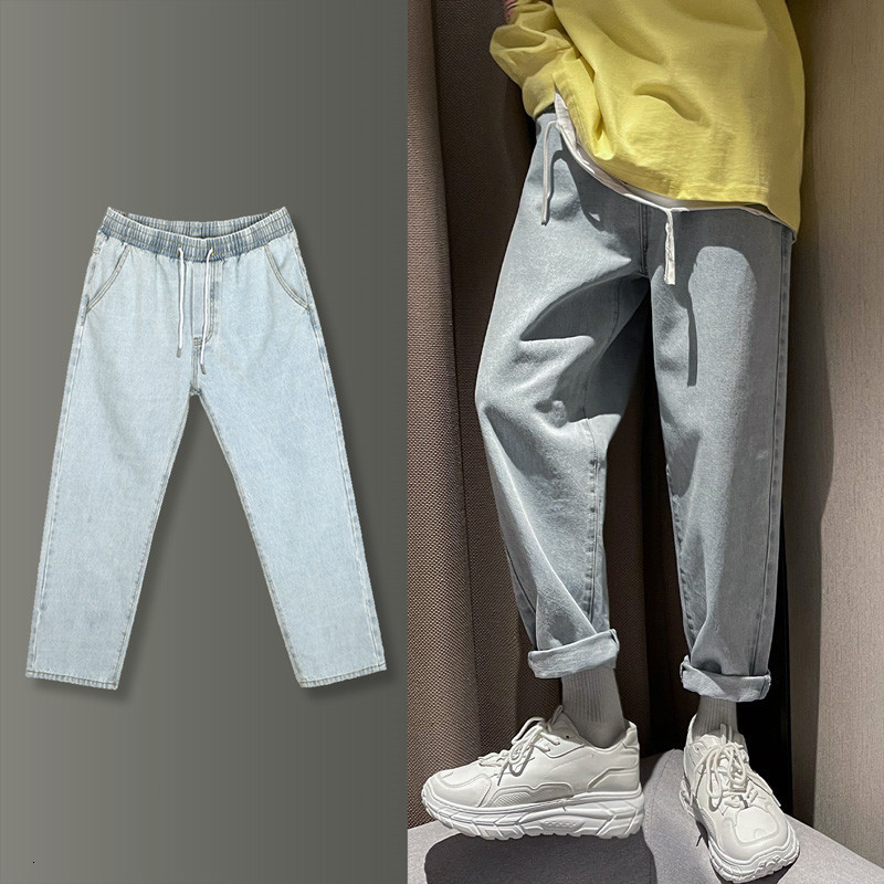 Men's Jeans Korean Elastic Waist Baggy Homme Casual Pants Cargo Pocket Fashion Loose Straight Biker Denim Trousers M-2XL RQI4, Grey
Men's Jeans Korean Elastic Waist Baggy Homme Casual Pants Cargo Pocket Fashion Loose Straight Biker Denim Trousers M-2XL RQI4, Grey