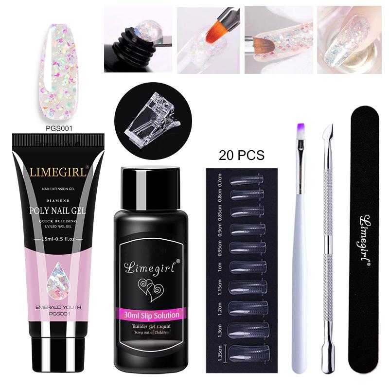 Nail Art Kits Limegirl 15ml Acryl Gel UV LED Extension Acrylic For Tip Quick Polygels Crystal Acrylgel
Nail Art Kits Limegirl 15ml Acryl Gel UV LED Extension Acrylic For Tip Quick Polygels Crystal Acrylgel