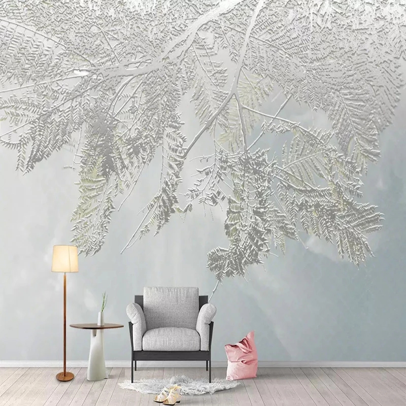Custom Photo Wallpaper 3D Stereo Leaf Murals Living Room TV Sofa Bedroom Background Abstract Art Deco Waterproof