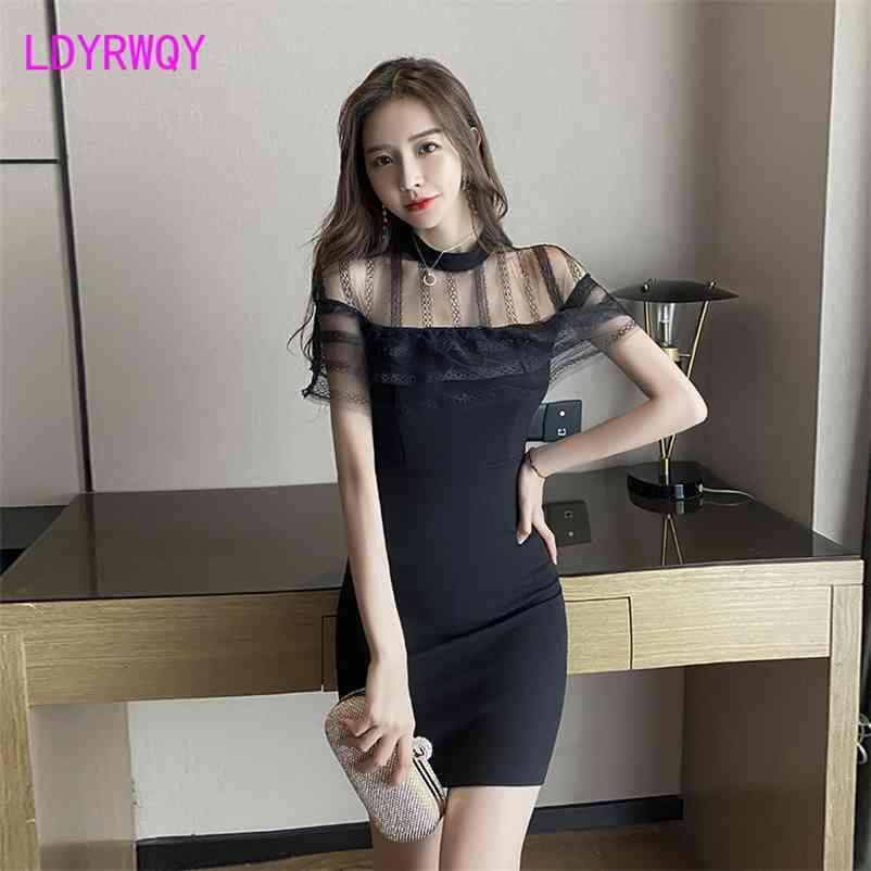 LDYRWQY summer low-cut see-through mesh stitching bag hip ladies temperament waist tight-fitting dress 210603, Black
LDYRWQY summer low-cut see-through mesh stitching bag hip ladies temperament waist tight-fitting dress 210603, Black