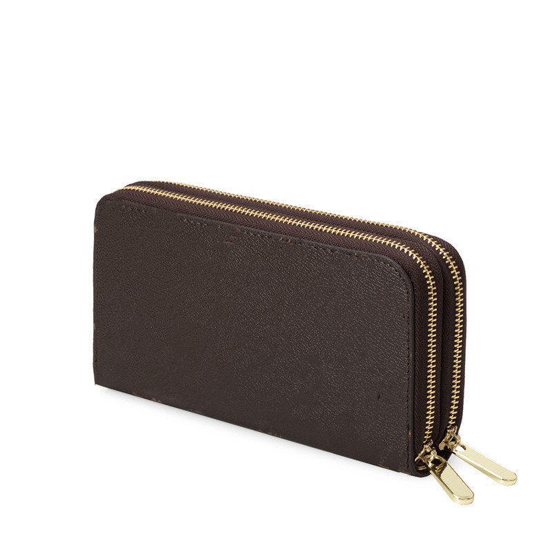 Fashion Women Men Brown Black White Plaid Double zipper Long Wallet Signature Letter Brown's Wallets Purse Card Holders no with box, Brown flower
Fashion Women Men Brown Black White Plaid Double zipper Long Wallet Signature Letter Brown's Wallets Purse Card Holders no with box, Brown flower