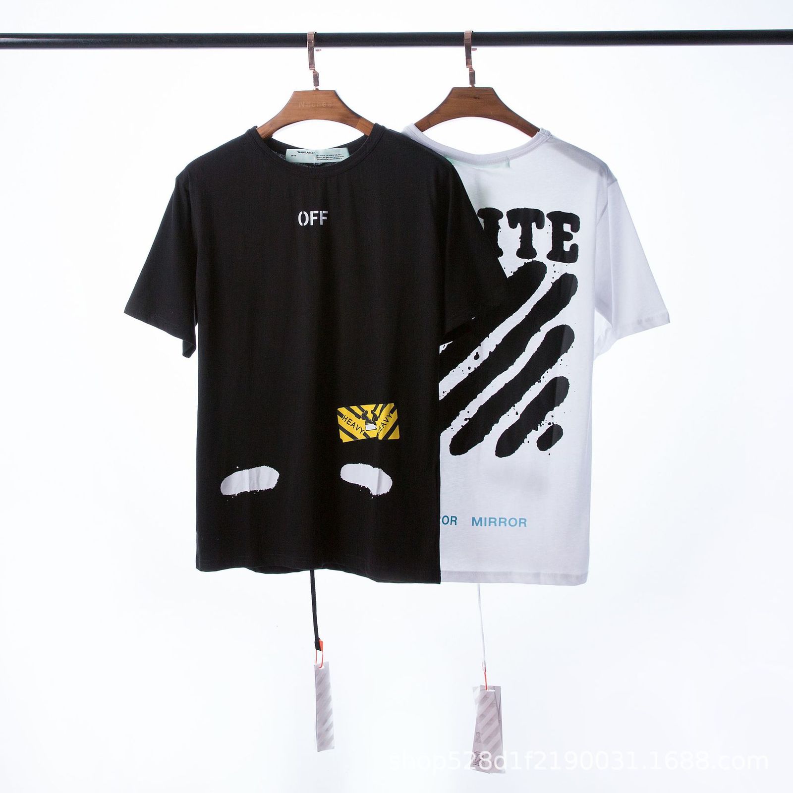 Short Sleeve 2021 Summer New Off Banma Line Pattern Printed Round Neck Pullover Men's and Women's s Hbwq, White;black
Short Sleeve 2021 Summer New Off Banma Line Pattern Printed Round Neck Pullover Men's and Women's s Hbwq, White;black